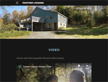 Tablet Screenshot of pantherlodging.com